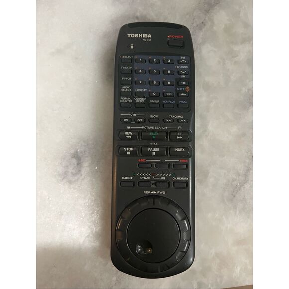 Toshiba VC-758 Remote Control Genuine OEM VCR VHS Player Tested Works FAST SH - Picture 4 of 9